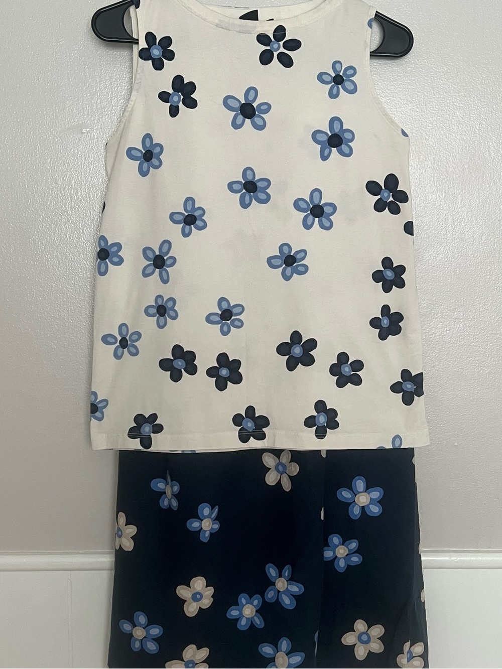 Marimekko x Uniqlo Maxi Skirt and Top Navy & Cream Floral Print Womens XS S